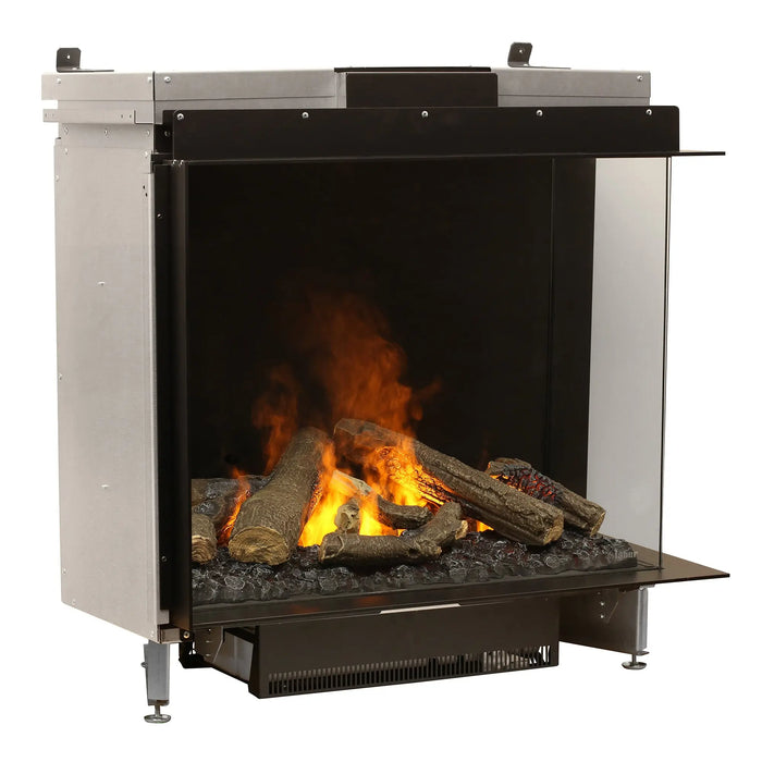 Dimplex Optimyst e-MatriX 37" Electric Firebox, Right-Facing FEF3226L2R - angled view from the left