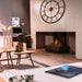 Dimplex Optimyst e-MatriX 39" Electric Firebox, Three-Sided Bay FEF3226L3 - installed three-sided in a home office