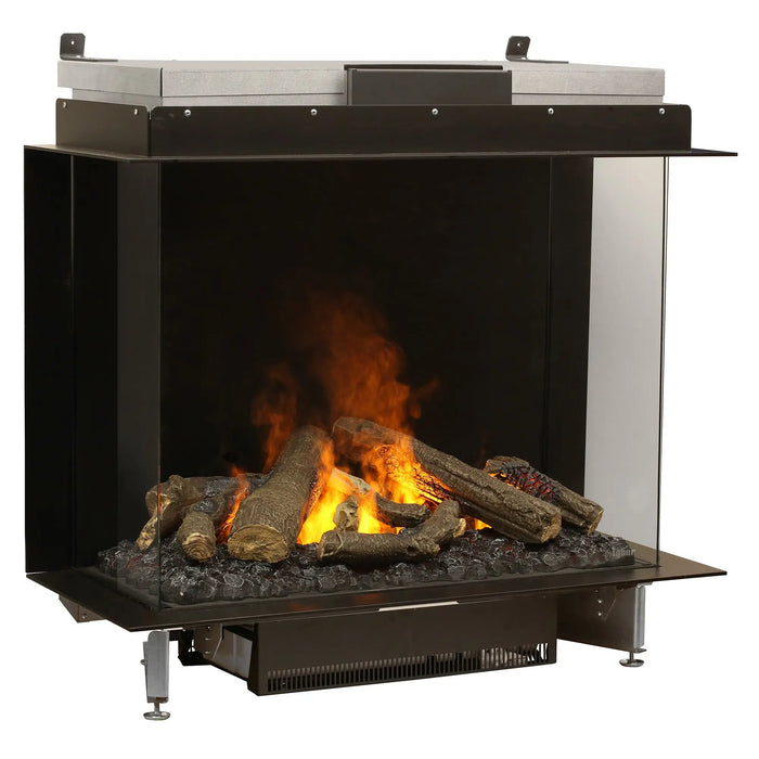 Dimplex Optimyst e-MatriX 39" Electric Firebox, Three-Sided Bay FEF3226L3 - angled view from the left