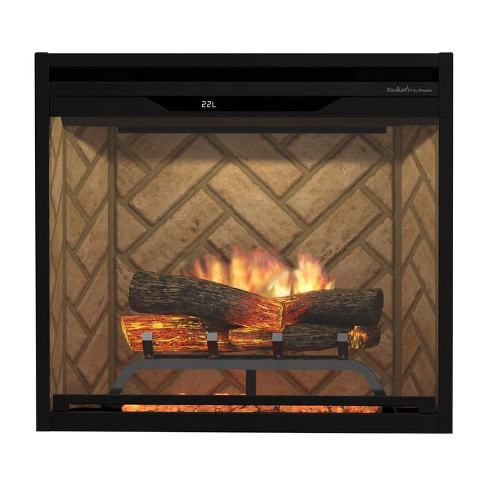 Dimplex Revillusion 24" Built-In Electric Firebox, Herringbone - REV24-HB Dimplex Dreamwood Living