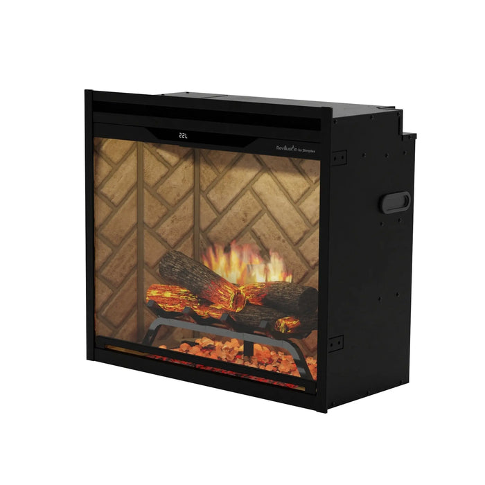 Dimplex Revillusion 24" Built-In Electric Firebox, Herringbone - REV24-HB Dimplex Dreamwood Living