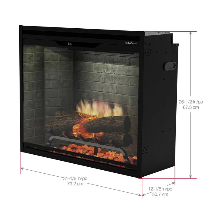 Dimplex Revillusion 30" Built-In Electric Firebox, Black - REV30-BL Dimplex Dreamwood Living