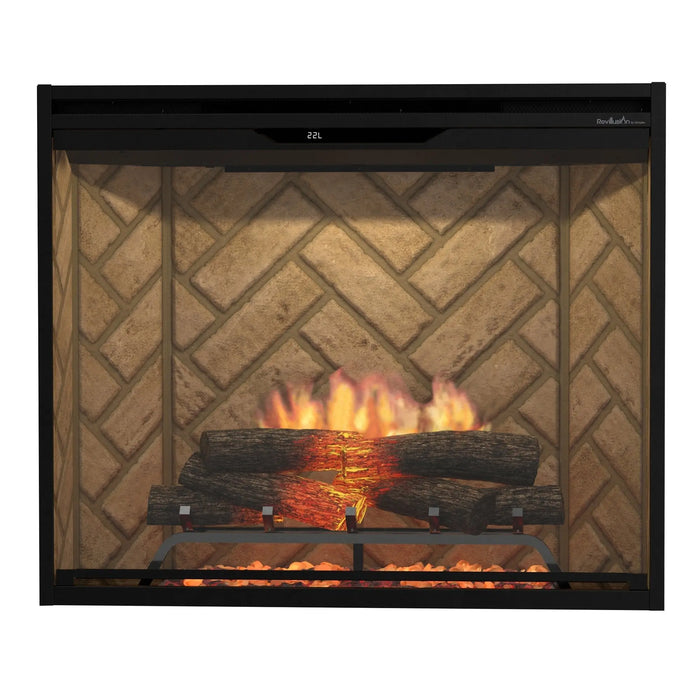 Dimplex Revillusion 36" Portrait Built-In Electric Firebox, Herringbone - REV36P-HB Dimplex Dreamwood Living