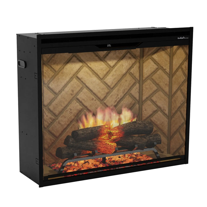 Dimplex Revillusion 36" Portrait Built-In Electric Firebox, Herringbone - REV36P-HB Dimplex Dreamwood Living