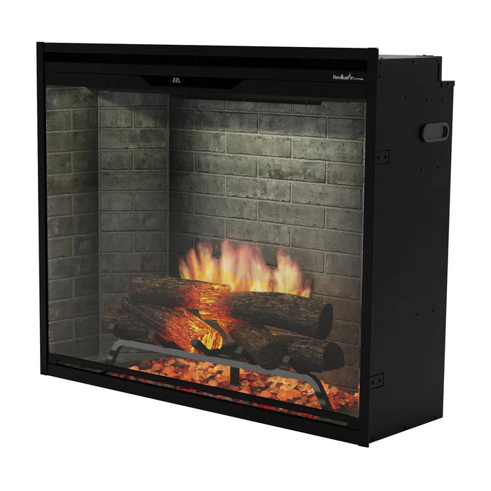 Dimplex Revillusion 36" Portrait Built-In Electric Firebox, Neutral Brick - REV36P-NB Dimplex Dreamwood Living