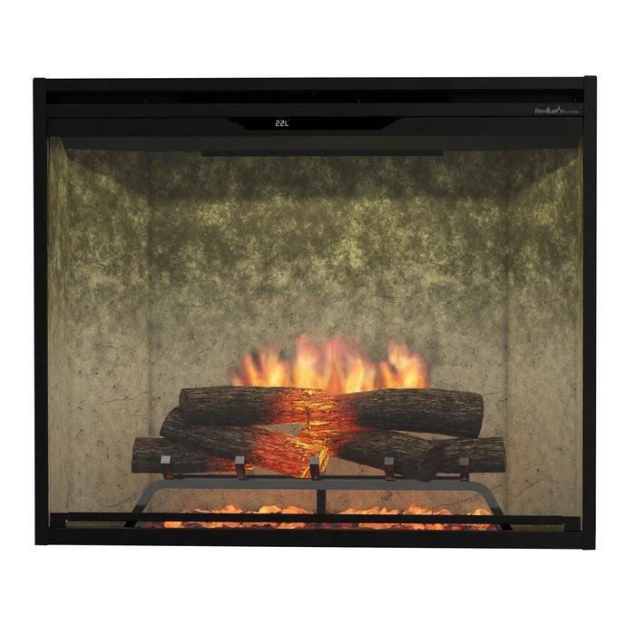 Dimplex Revillusion 36" Portrait Built-In Electric Firebox, Weathered Concrete - REV36P-WC Dimplex Dreamwood Living