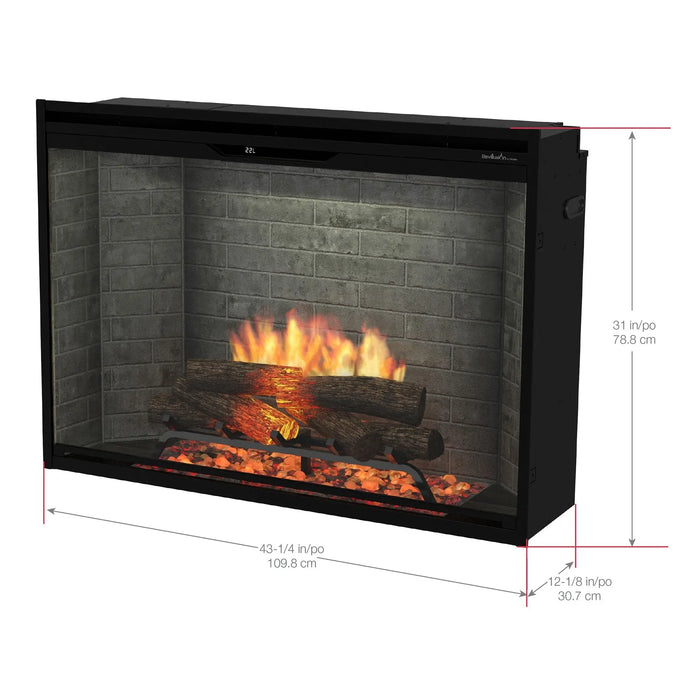 Dimplex Revillusion 42" Built-In Electric Firebox, Black - REV42-BL Dimplex Dreamwood Living