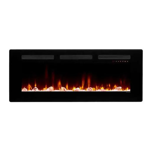 Dimplex Sierra Linear Electric Fireplace - front view with orange flames