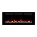 Dimplex Sierra Linear Electric Fireplace - front view with orange flames