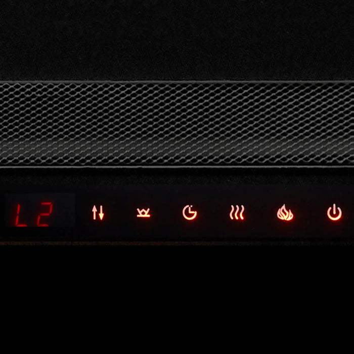Dimplex Sierra Linear Electric Fireplace - touch control panel close-up