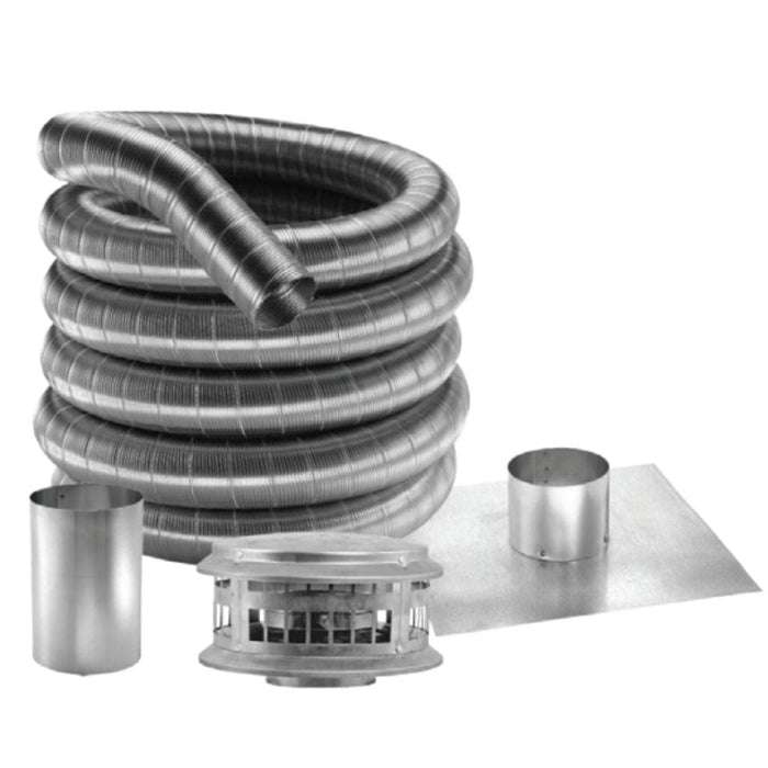 DuraVent 25' DuraFlex AL Kit Flex Relining Type B Gas Vent Pipe DuraVent Dreamwood Living