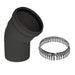 DuraVent 2"-4" Inner Diameter PolyPro Black UV-Resistant 45-Degree Elbow DuraVent Dreamwood Living