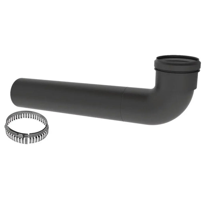 DuraVent 2"-4" Inner Diameter PolyPro Black UV-Resistant Extended 90-Degree Elbow DuraVent Dreamwood Living
