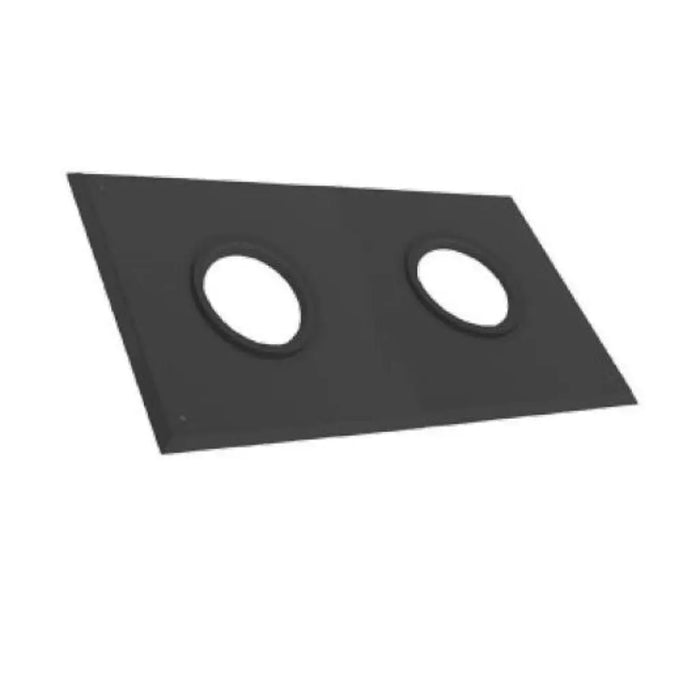 DuraVent 2"-4" Inner Diameter PolyPro Black Wall Plate for Twin Pipes DuraVent Dreamwood Living
