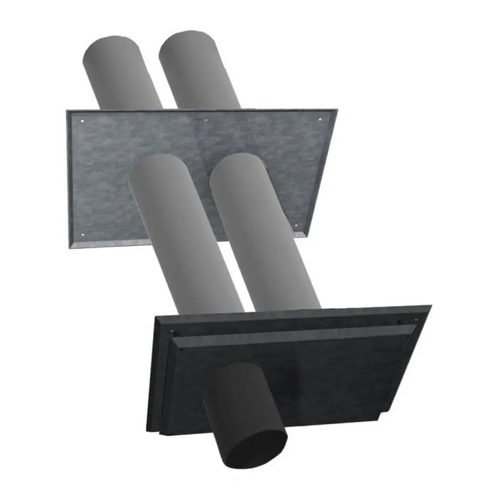 DuraVent 2"-4" Inner Diameter PolyPro Twin Pipe Termination with Black Nozzle DuraVent Dreamwood Living