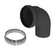 DuraVent 2"-6" Inner Diameter PolyPro Black UV-Resistant 90-Degree Elbow DuraVent Dreamwood Living