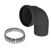 DuraVent 2"-6" Inner Diameter PolyPro Black UV-Resistant 90-Degree Elbow DuraVent Dreamwood Living