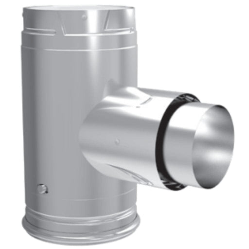 DuraVent 3"-4" Inner Diameter PelletVent Pro Adapter Tee With Clean-Out Tee Cap DuraVent Dreamwood Living
