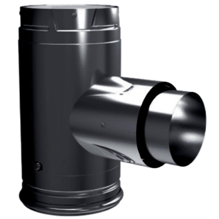 DuraVent 3"-4" Inner Diameter PelletVent Pro Adapter Tee With Clean-Out Tee Cap DuraVent Dreamwood Living