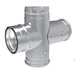 DuraVent 3"-4" Inner Diameter PelletVent Pro Double Tee With Clean-Out Tee Cap DuraVent Dreamwood Living