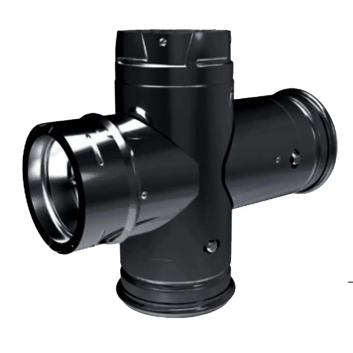 DuraVent 3"-4" Inner Diameter PelletVent Pro Double Tee With Clean-Out Tee Cap DuraVent Dreamwood Living