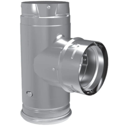 DuraVent 3"-4" Inner Diameter PelletVent Pro Single Tee With Clean-Out Tee Cap DuraVent Dreamwood Living