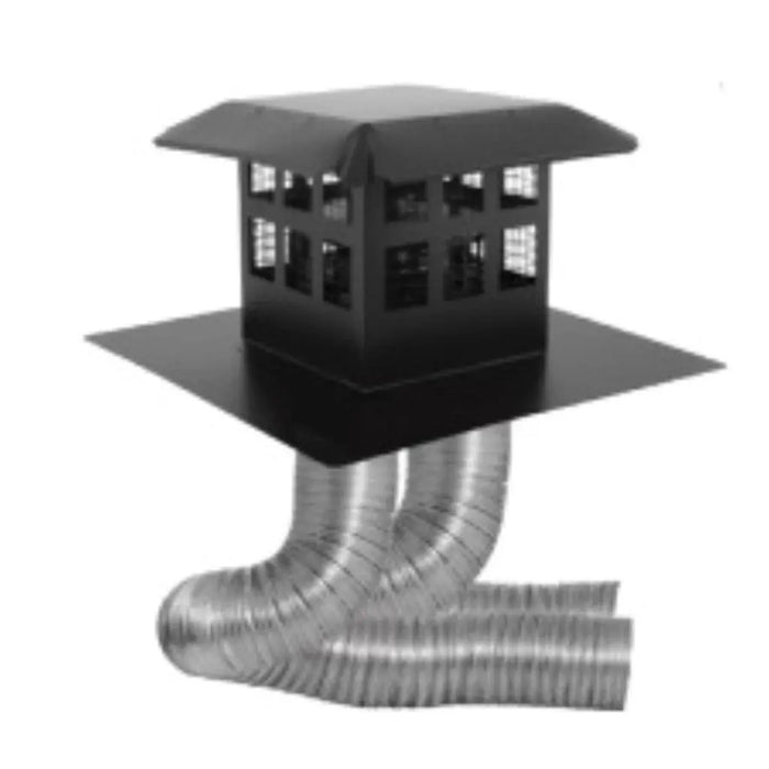 DuraVent 46DVA-CL33P DirectVent Pro Co-Linear Kit with Flex and Prairie Termination Cap DuraVent Dreamwood Living