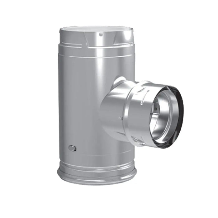 DuraVent 4" Inner Diameter PelletVent Pro Increaser Tee With Clean-Out Tee Cap DuraVent Dreamwood Living