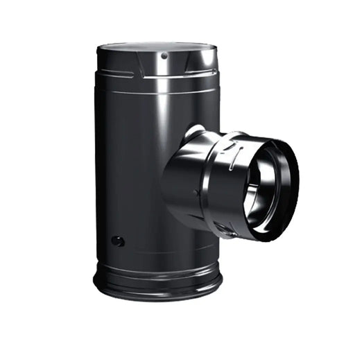 DuraVent 4" Inner Diameter PelletVent Pro Increaser Tee With Clean-Out Tee Cap DuraVent Dreamwood Living