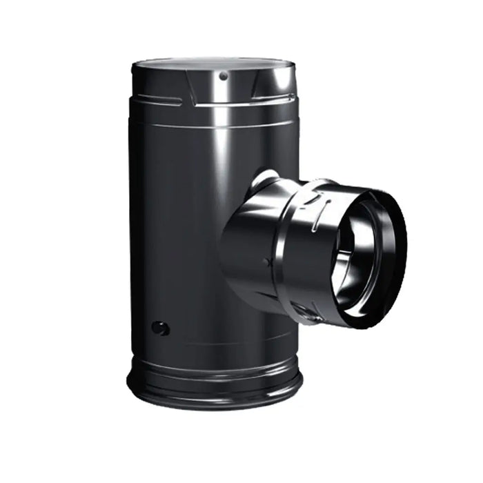DuraVent 4" Inner Diameter PelletVent Pro Increaser Tee With Clean-Out Tee Cap DuraVent Dreamwood Living