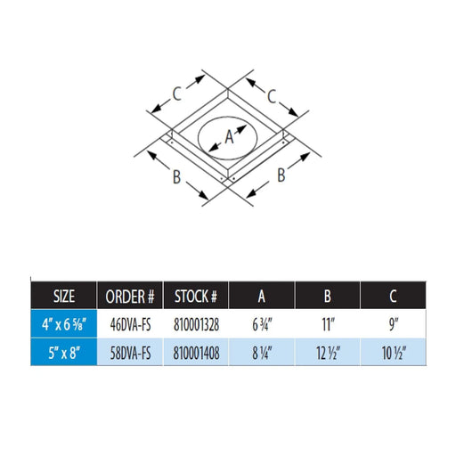 DuraVent DVA-FS DirectVent Pro Ceiling Firestop DuraVent Dreamwood Living