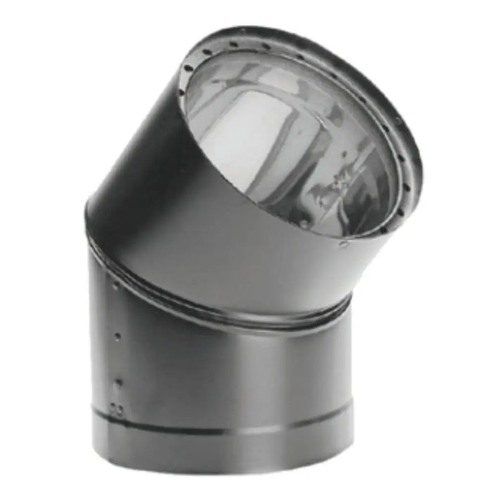 DuraVent DVL-E45 DVL Double-Wall Black 45 Degree Elbow DuraVent Dreamwood Living