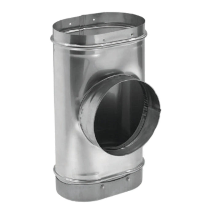 DuraVent DuraLiner 6" Oval Tee and Round Branch With Cap DuraVent Dreamwood Living