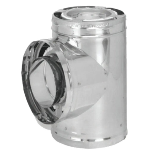 DuraVent DuraPlus 6"-8" Diameter Stainless Steel Tee With Cap DuraVent Dreamwood Living