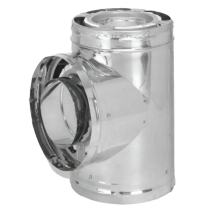 DuraVent DuraPlus 6"-8" Diameter Stainless Steel Tee With Cap DuraVent Dreamwood Living
