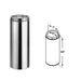 DuraVent DuraTech 5-Inch Diameter Stainless Steel - with Carton Filler Chimney Pipe, 60-Inches DuraVent Dreamwood Living