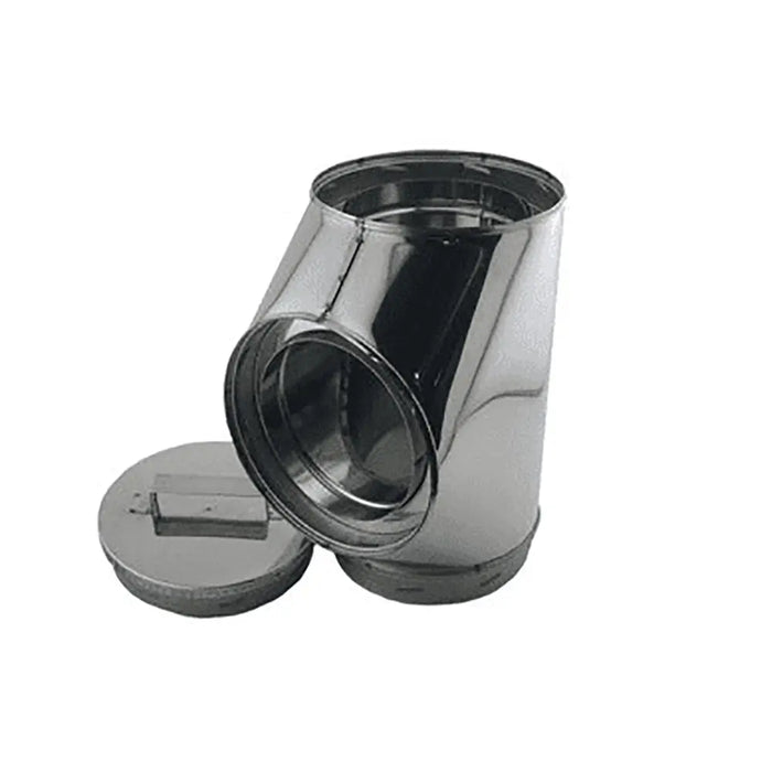 DuraVent DuraTech 5" Diameter Stainless Steel Tee With Cap DuraVent Dreamwood Living