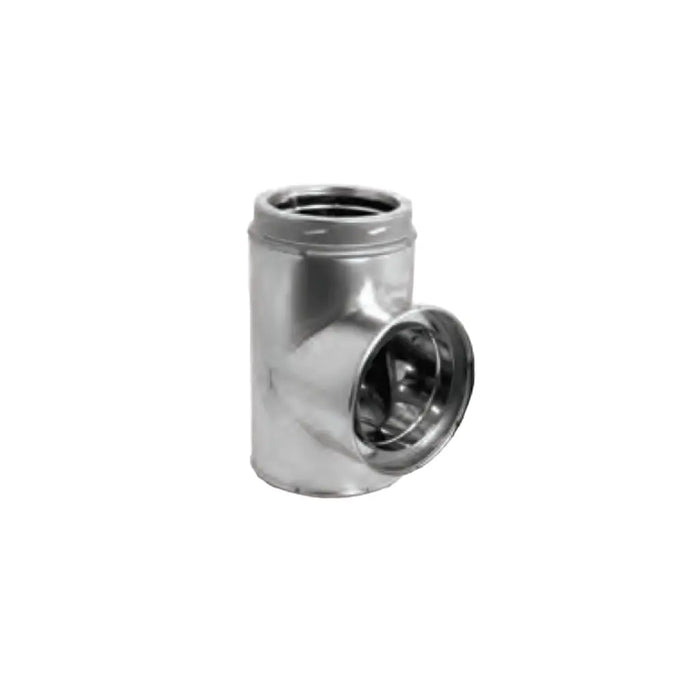 DuraVent DuraTech 7" Diameter 7DT-STSS Stainless Steel Standard Tee w/Cap DuraVent Dreamwood Living