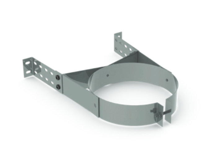 DuraVent DuraTech 7" Diameter Galvanized Steel Adjustable Wall Strap DuraVent Dreamwood Living