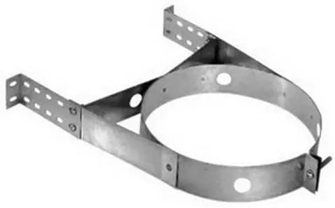 DuraVent DuraTech 7" Diameter Stainless Steel Adjustable Wall Strap DuraVent Dreamwood Living
