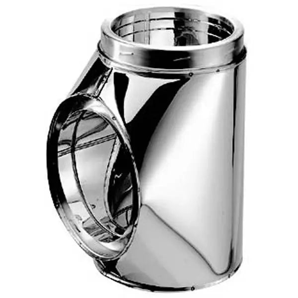DuraVent DuraTech 8" Diameter 8DT-ST Galvalume Standard Tee w/Cap