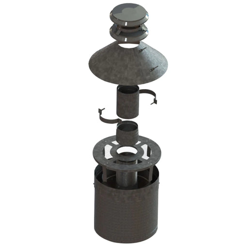 DuraVent PelletVent Pro 4" Factory-Built Reline Kit With 316 Stainless Steel Length DuraVent Dreamwood Living