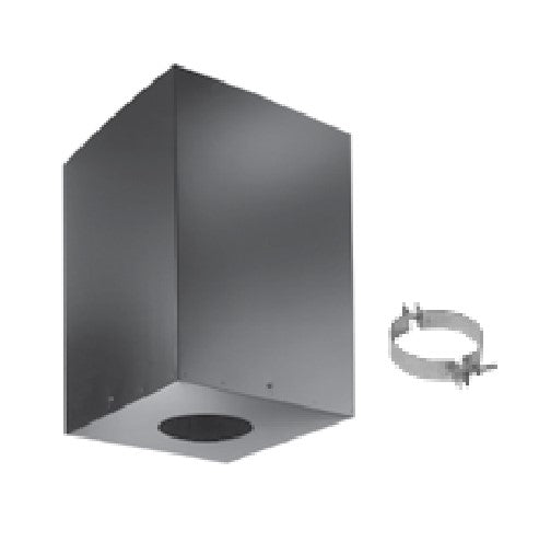 DuraVent PelletVent for Multi-Fuel 3" Black Cathedral Ceiling Support Box DuraVent Dreamwood Living