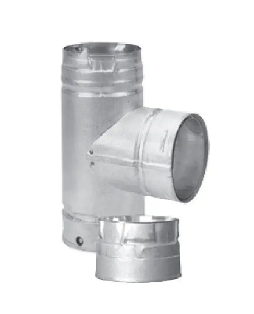 DuraVent PelletVent for Multi-Fuel Single Tee With Clean-Out Tee Cap DuraVent Dreamwood Living