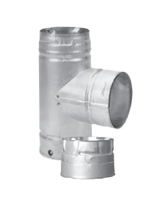 DuraVent PelletVent for Multi-Fuel Single Tee With Clean-Out Tee Cap DuraVent Dreamwood Living