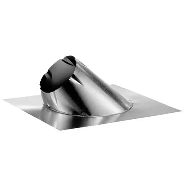 Duravent DuraTech DV-6DT-F6L 6" 0/12 - 6/12 Pitch Large Base Adjustable Galvalume Roof Flashing