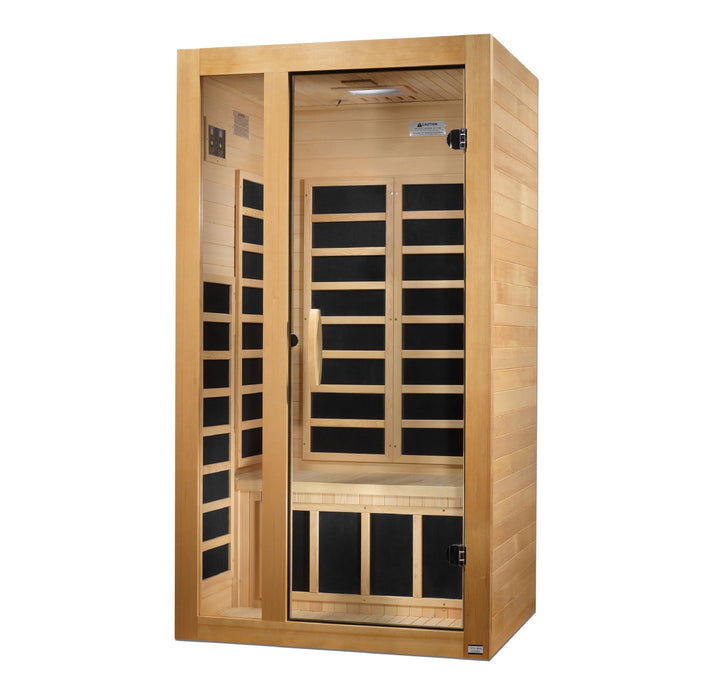 Dynamic Gracia Elite 1-2 Person Ultra Low EMF FAR Infrared Sauna - Canadian Hemlock - view 3