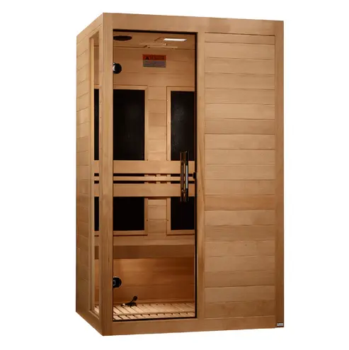 Dynamic "Lucca" Elite 2-Person Ultra Low EMF FAR Infrared Sauna with Red Light Therapy Dynamic