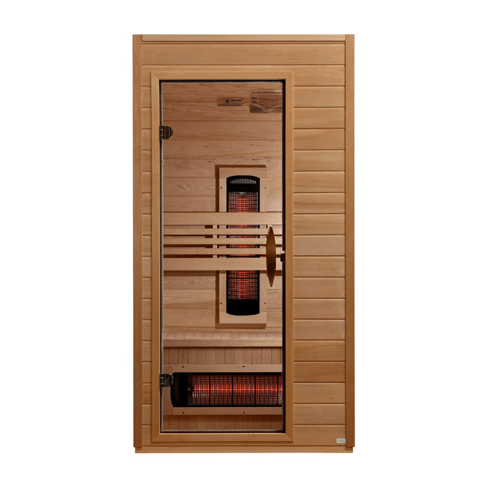 Dynamic Martin 1-2 Person Full Spectrum Near Zero EMF Infrared Sauna - Canadian Hemlock - view 3