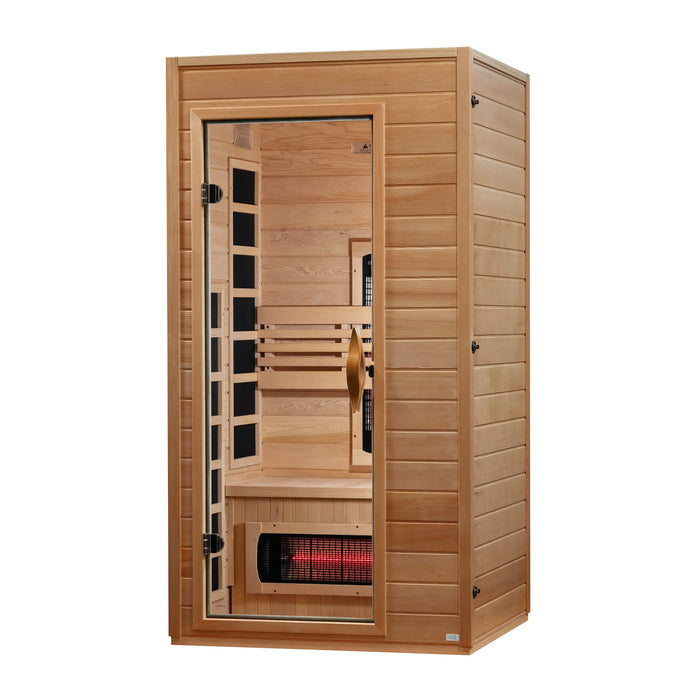 Dynamic Martin 1-2 Person Full Spectrum Near Zero EMF Infrared Sauna - Canadian Hemlock - view 2